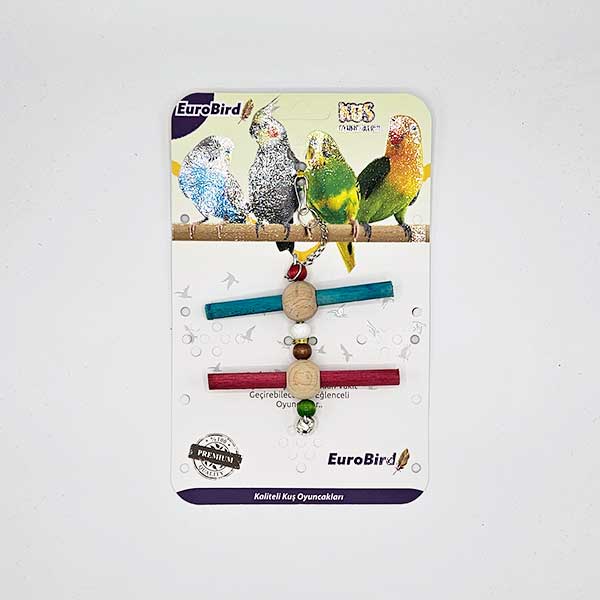 EuroBird Kuş Oyuncağı Renkli Dal Salıncak