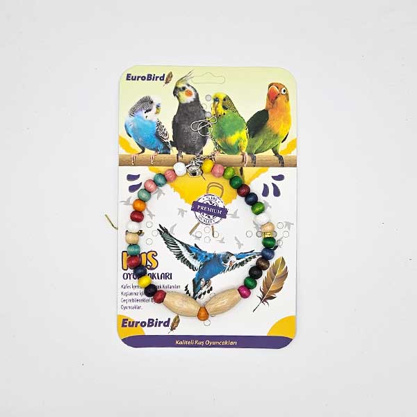 EuroBird Kuş Oyuncağı Boncuklu Büyük Halka