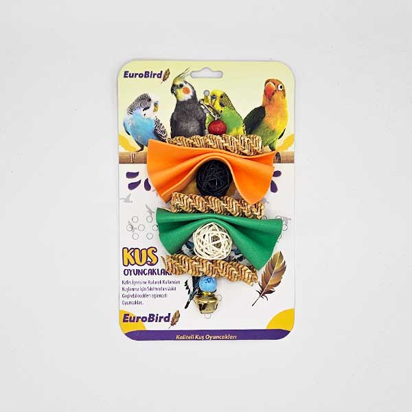 EuroBird Kuş Oyuncağı Zilli 3 Burgu 2 Keçe 2 Top