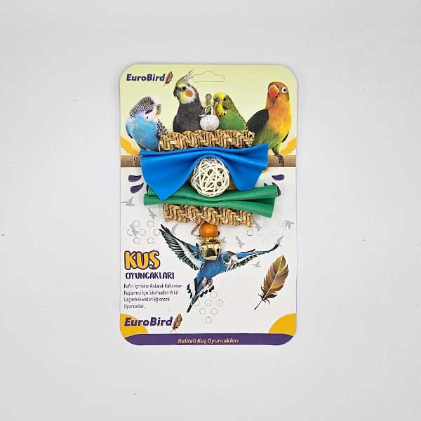 EuroBird Kuş Oyuncağı Zilli 2 Burgu 2 Keçe 1 Top