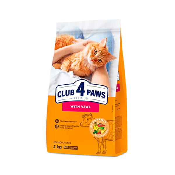 Club4Paws Pre. Dana Etli Yetişkin Kedi Maması 2Kg