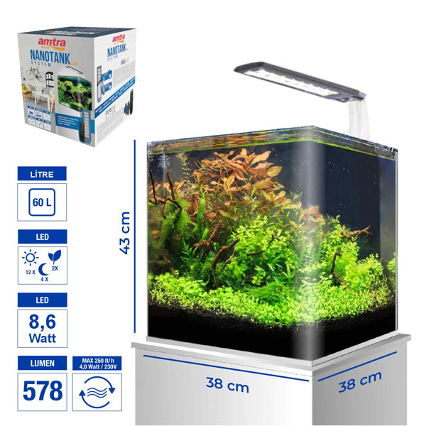 Amtra Nano Tank 60 Set 38x38x43 cm 60 Lt