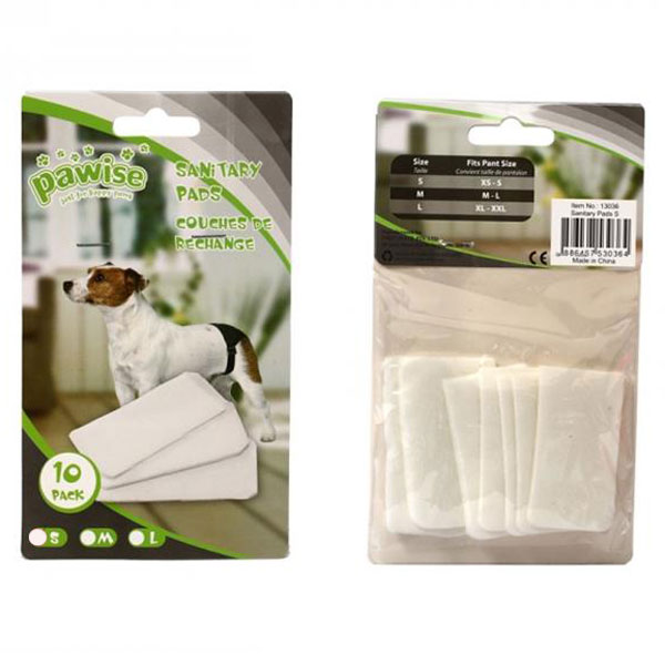 Pawise Köpek Regl Pedi (S) 10'lu Paket