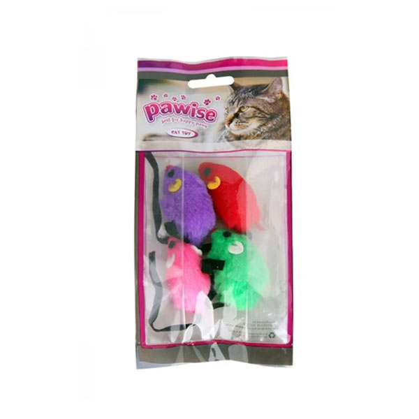 Pawise 4 Lü Peluş Fare Kedi Oyuncağı