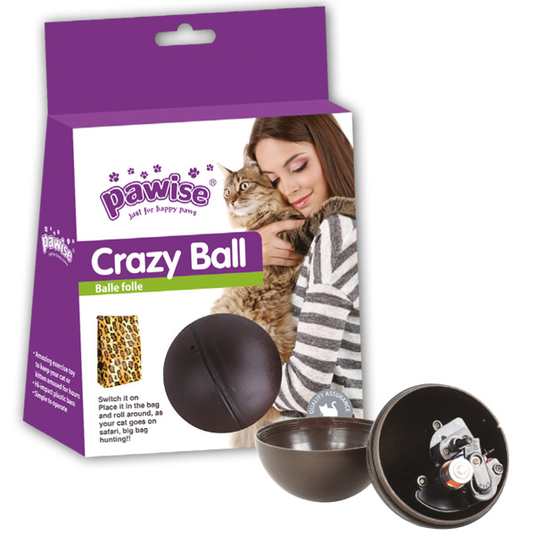 Pawise Hareketli ve Pilli Top Kedi Oyuncağı 8,5cm
