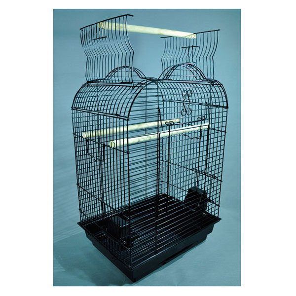 EuroGold Papağan Kafesi Açılır Çatılı Siyah (47x36x70)