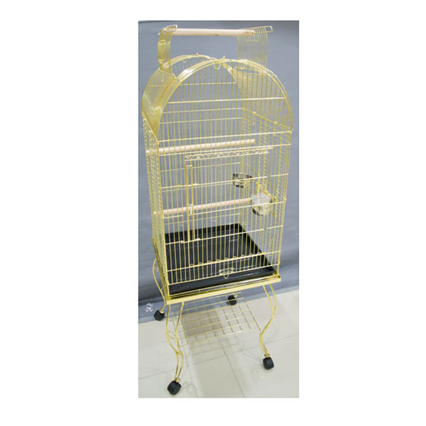 EuroGold Sehpalı Papağan Kafesi Gold (51x51x152)
