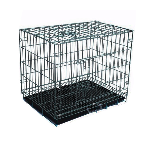 Köpek Kafesi Alt Izgaralı Siyah Dövme (60x42x51)