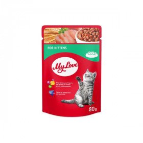 My Love Yavru Kedi̇ler İçi̇n Pouch Kedi̇ Mamasi 80 Gr
