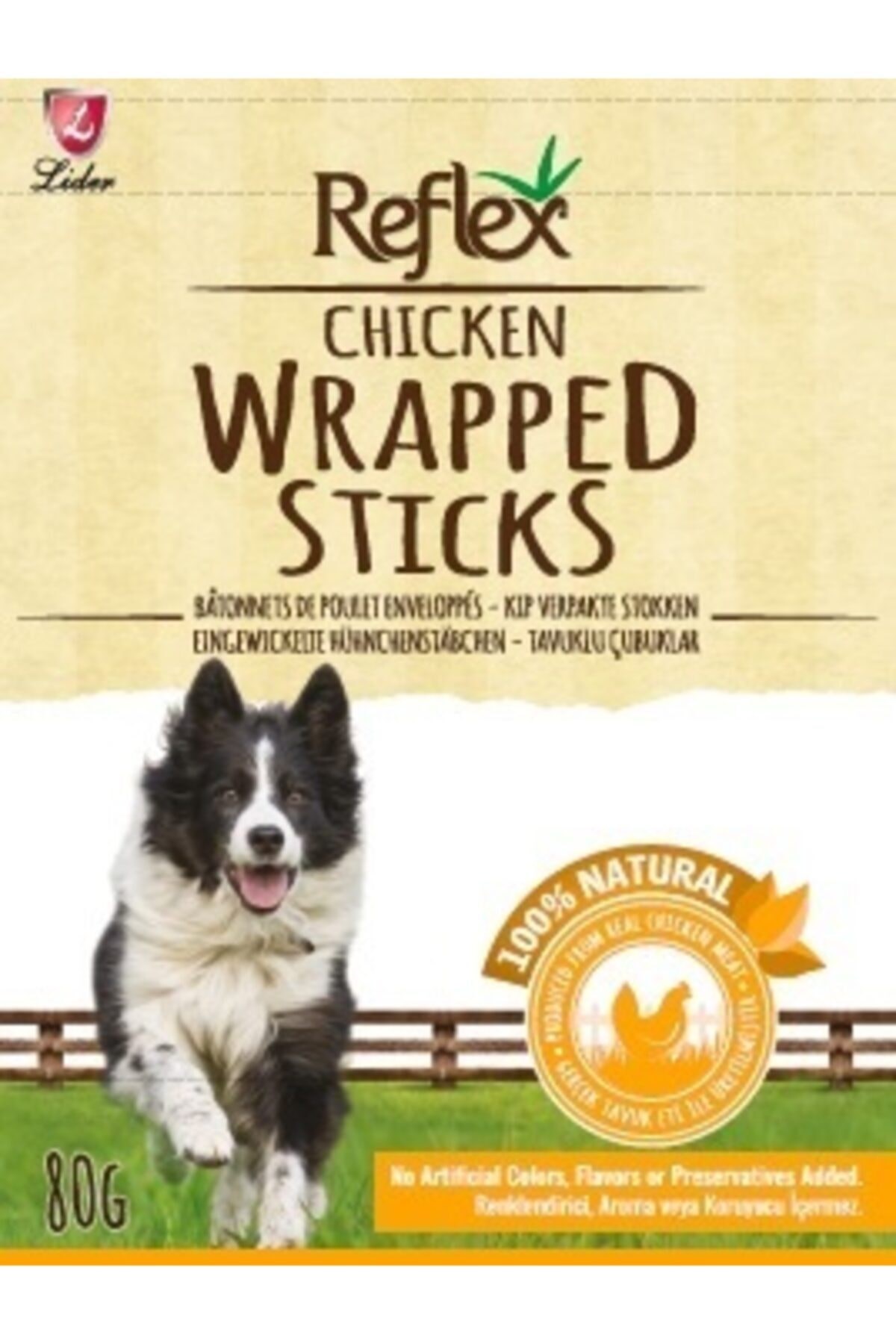 Reflex Chicken Wrapped Sticks Köpek Tavuklu Ödül Çubuğu 80 Gr