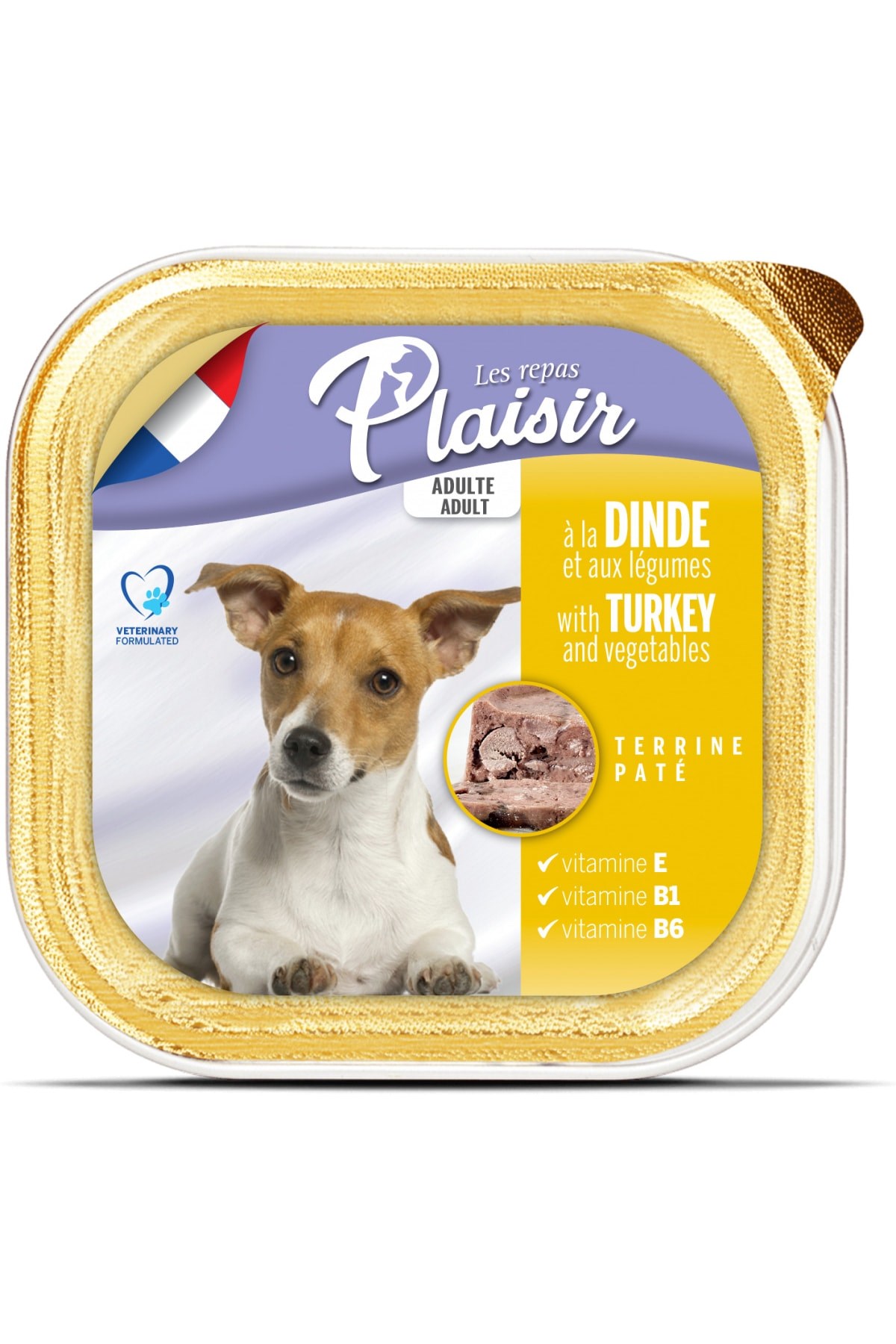 Plaisir Pate Hindi Etli Yetişkin Köpek Konservesi 150 gr 5 Adet