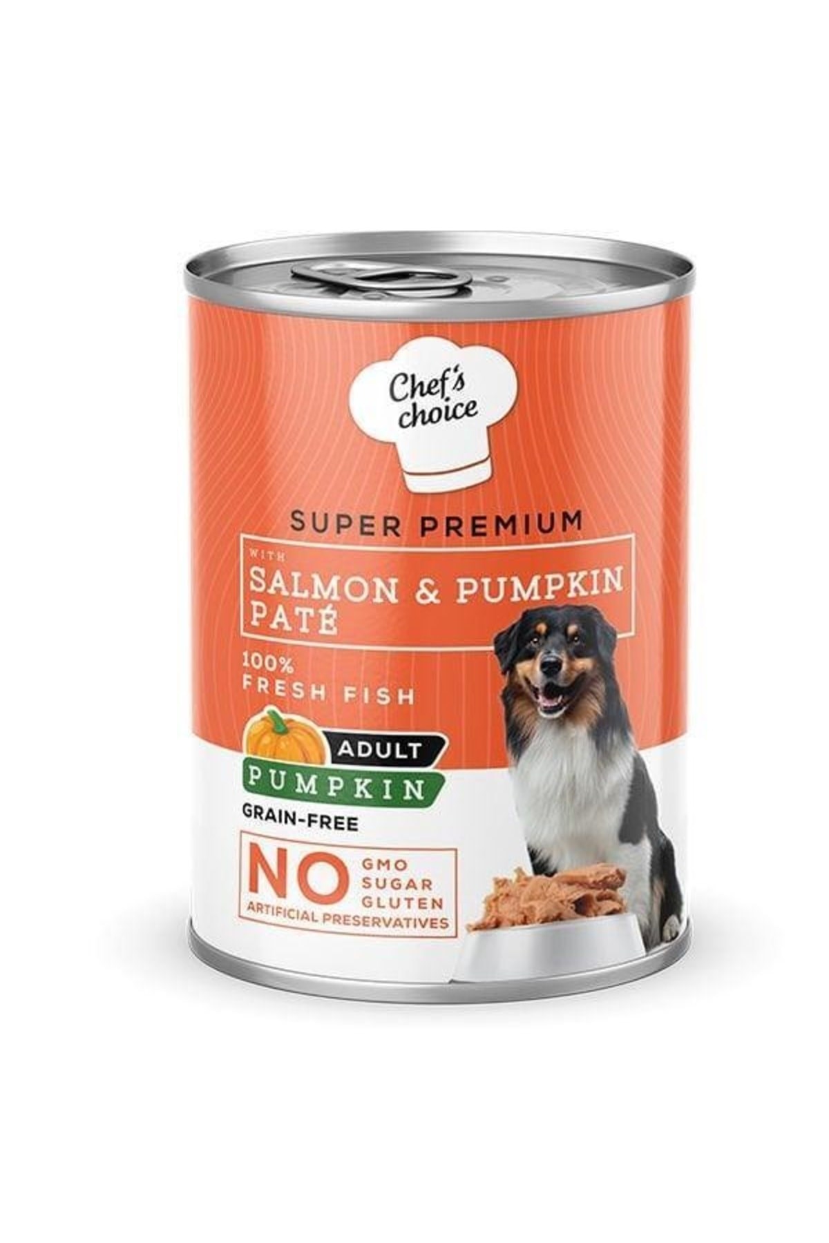 Chefs Choice Somon Balıklı Ve Balkabaklı Kıyılmış Yetişkin Köpek Konservesi 400 gr