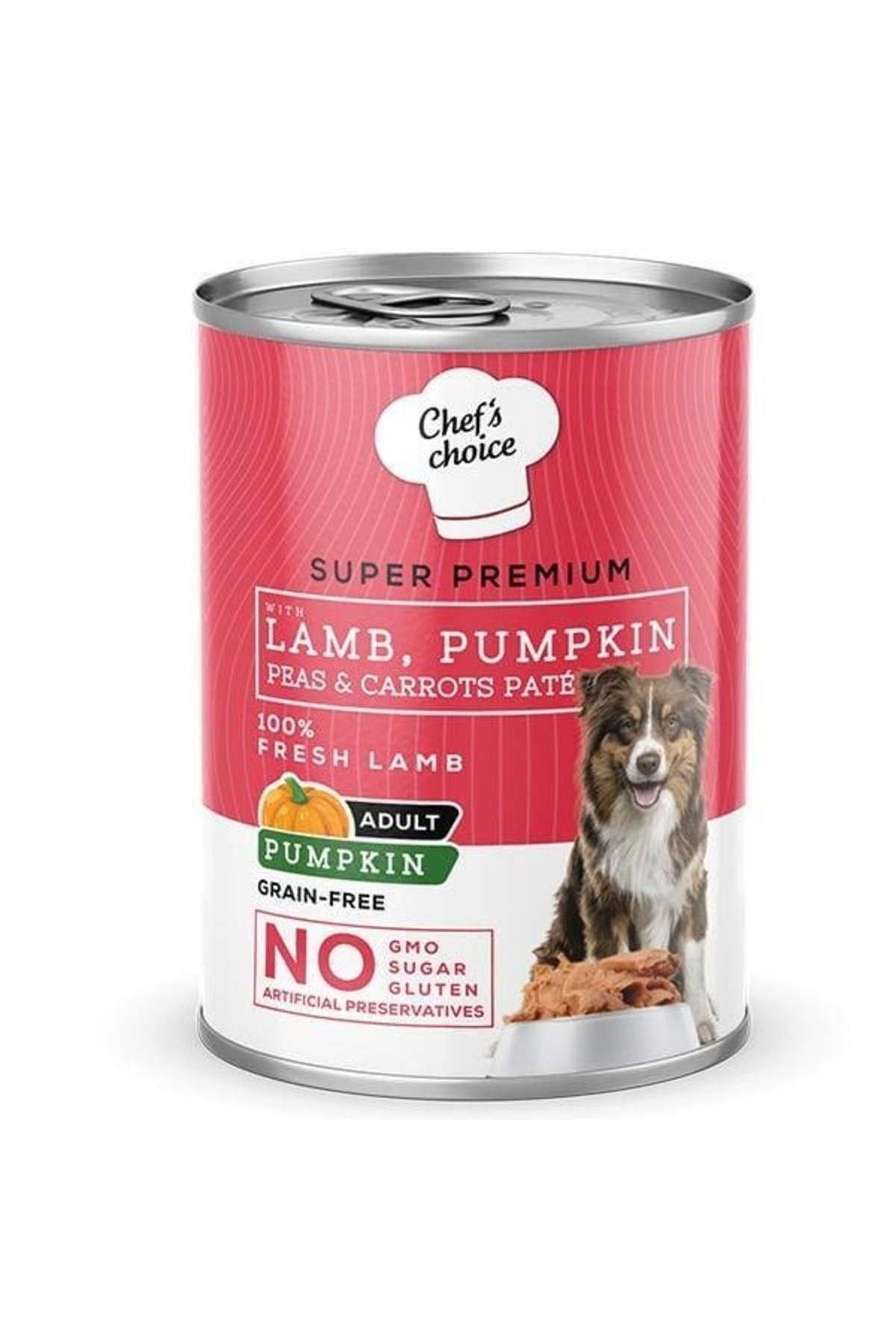 Chefs Choice Kuzu Etli Ve Balkabaklı Kıyılmış Yetişkin Köpek Konservesi 400 gr