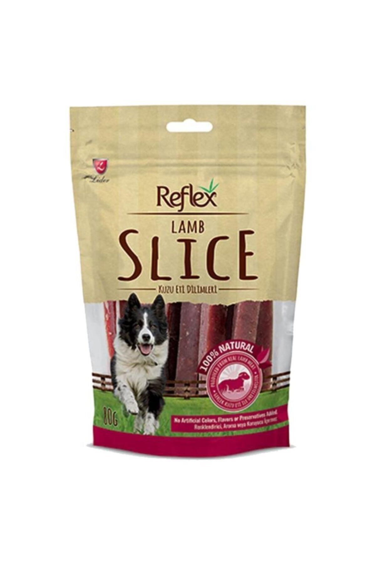 Reflex Lamb Slice Kuzu Etli Dilim Köpek Ödülü 80 gr