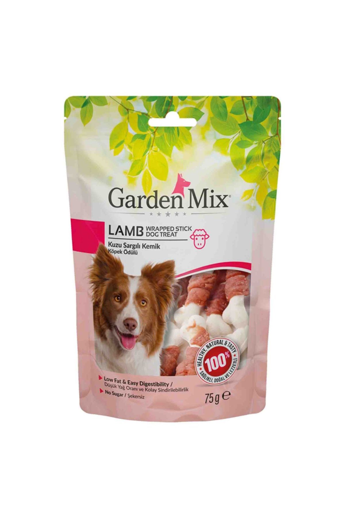 Gardenmix Kuzu Eti Sargılı Kemik Köpek Ödül Maması 75gr