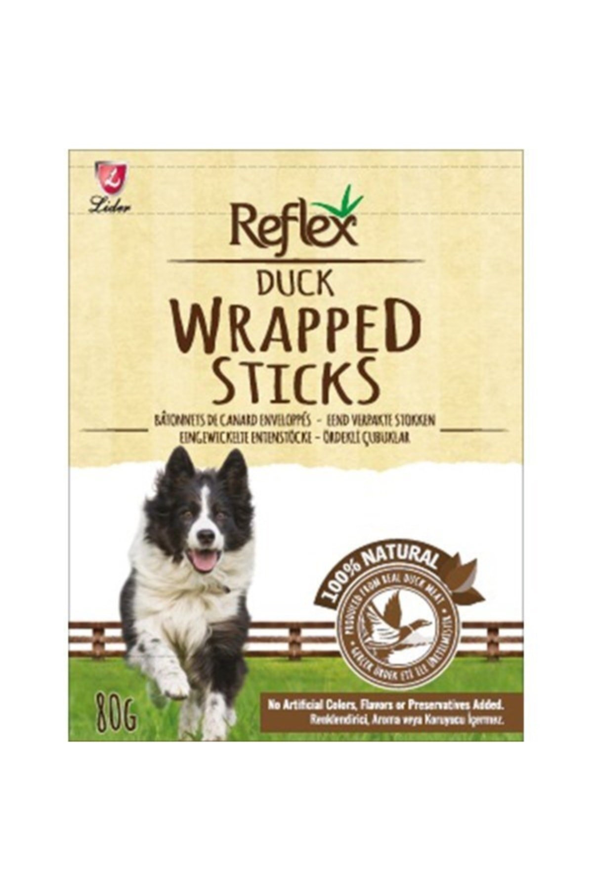 Reflex Wrapped Sticks Ördekli Köpek Ödül Çubukları 80 Gr