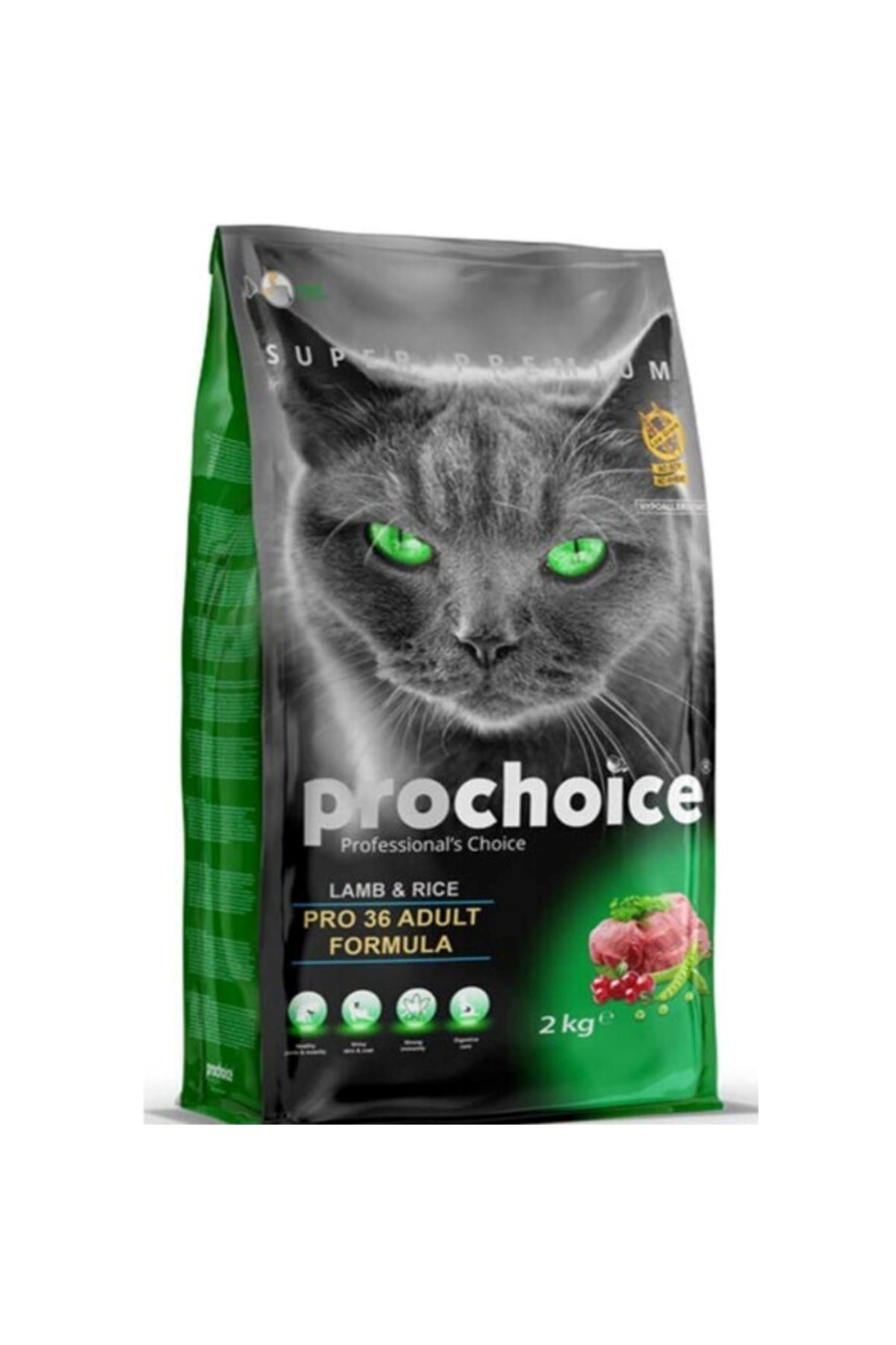 Pro Choice Pro 36 Kuzu Etli Yetişkin Kedi Maması 2 Kg