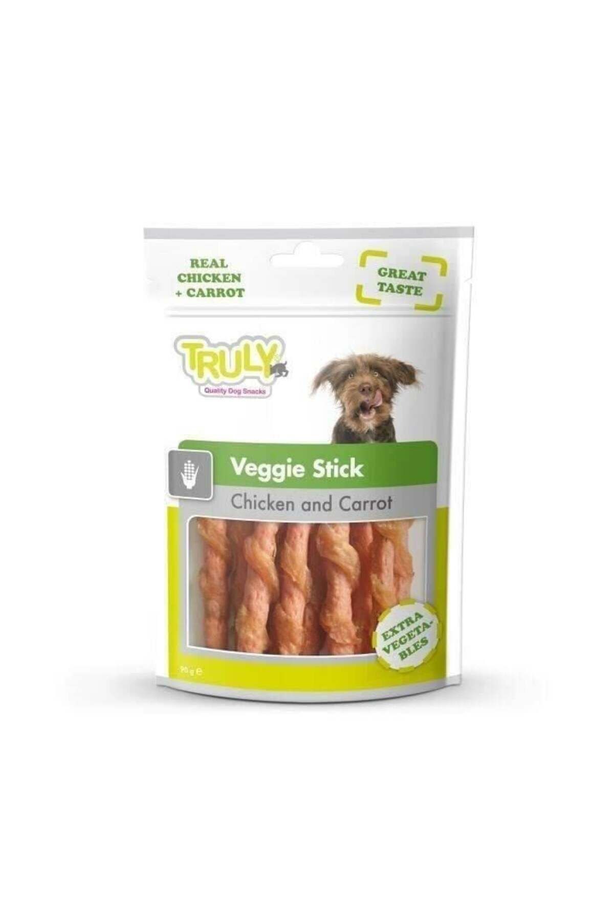 Tavuklu Havuçlu Ve Ispanaklı Köpek Ödül Çubuğu 90 gr