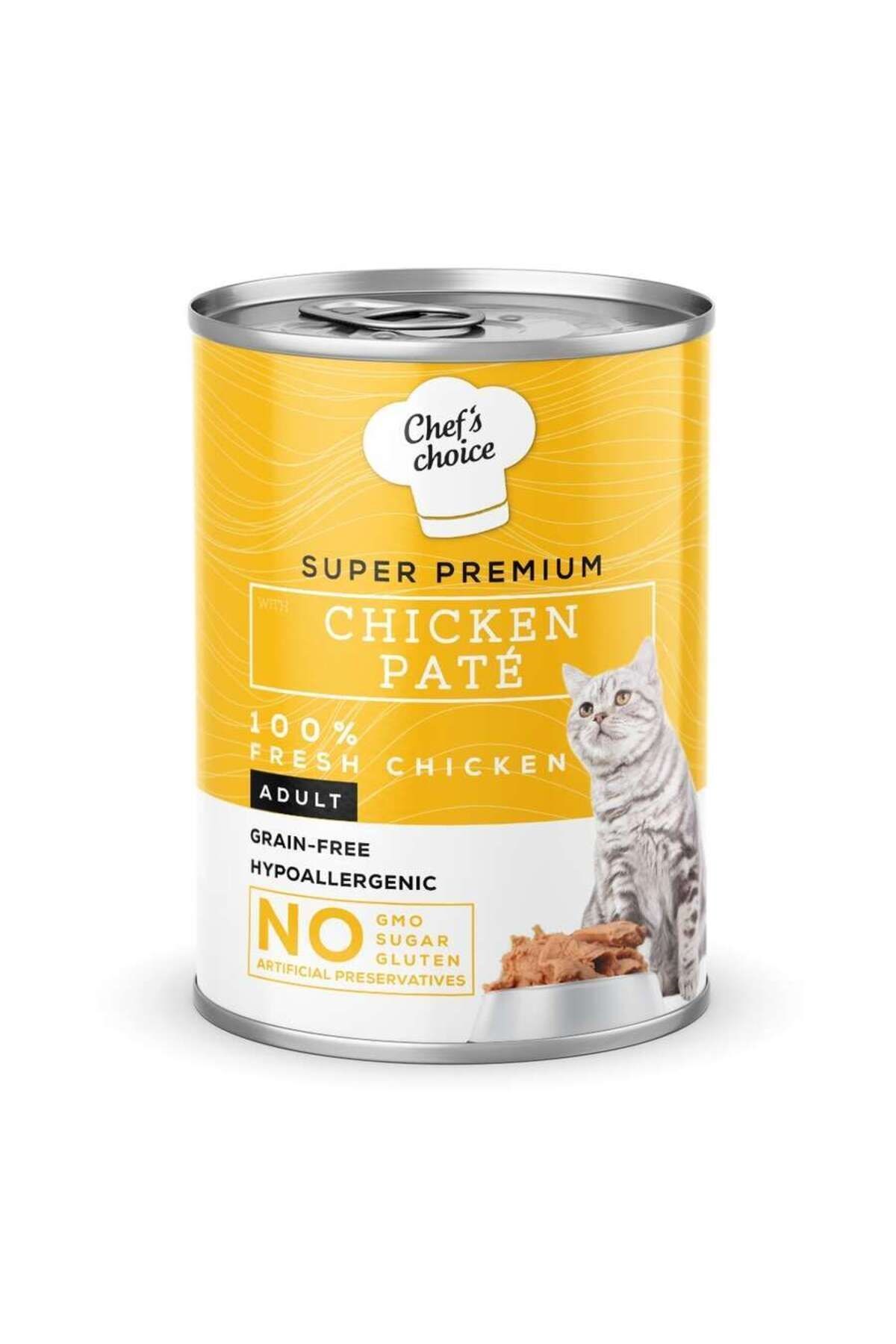 Chefs Choice Tavuk Etli Ezme Kedi Konseve Maması400gr