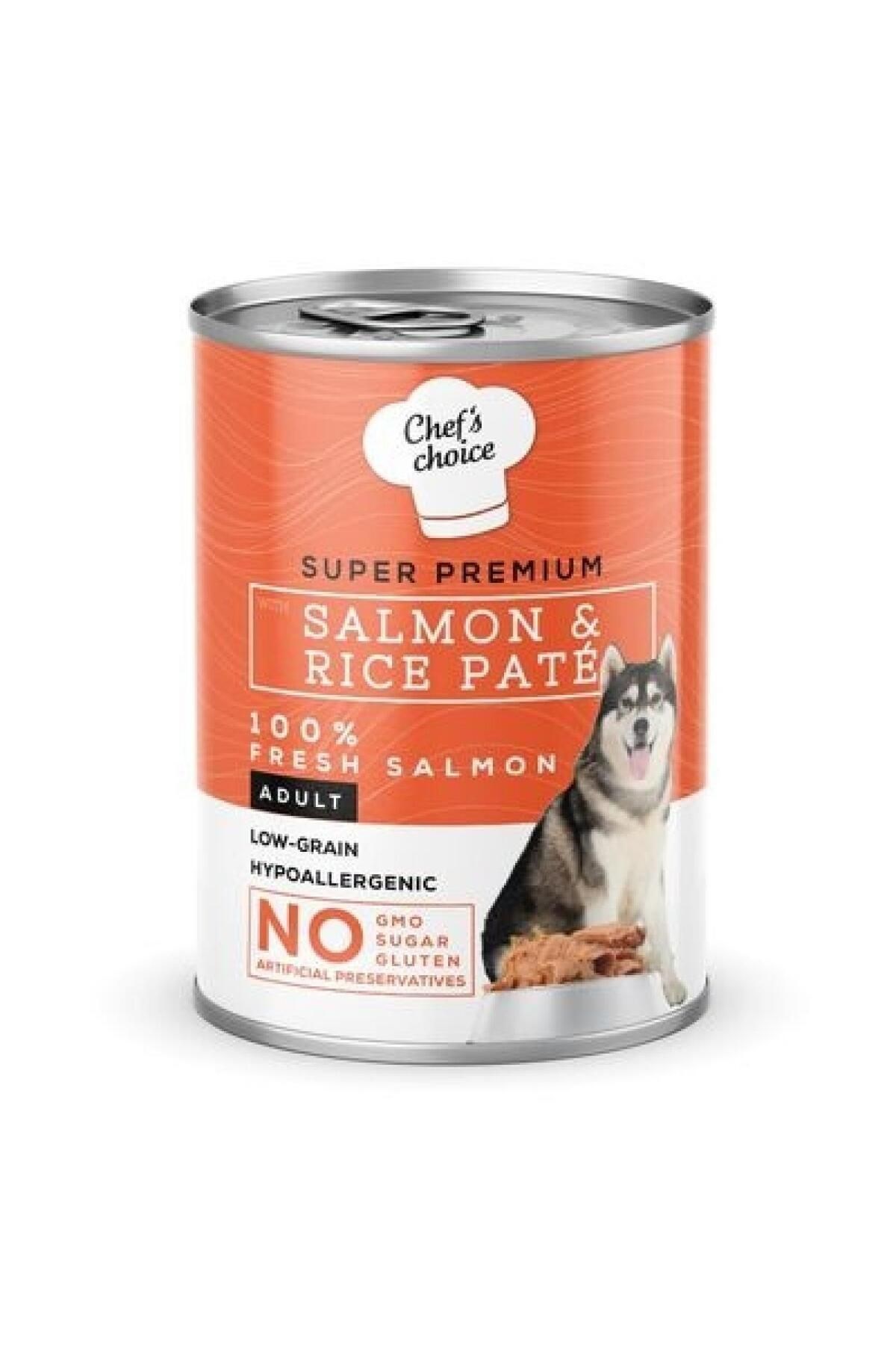 New Salmon & Rice Pate Somonlu Pirinçli Köpek Konservesi 400 gr 
