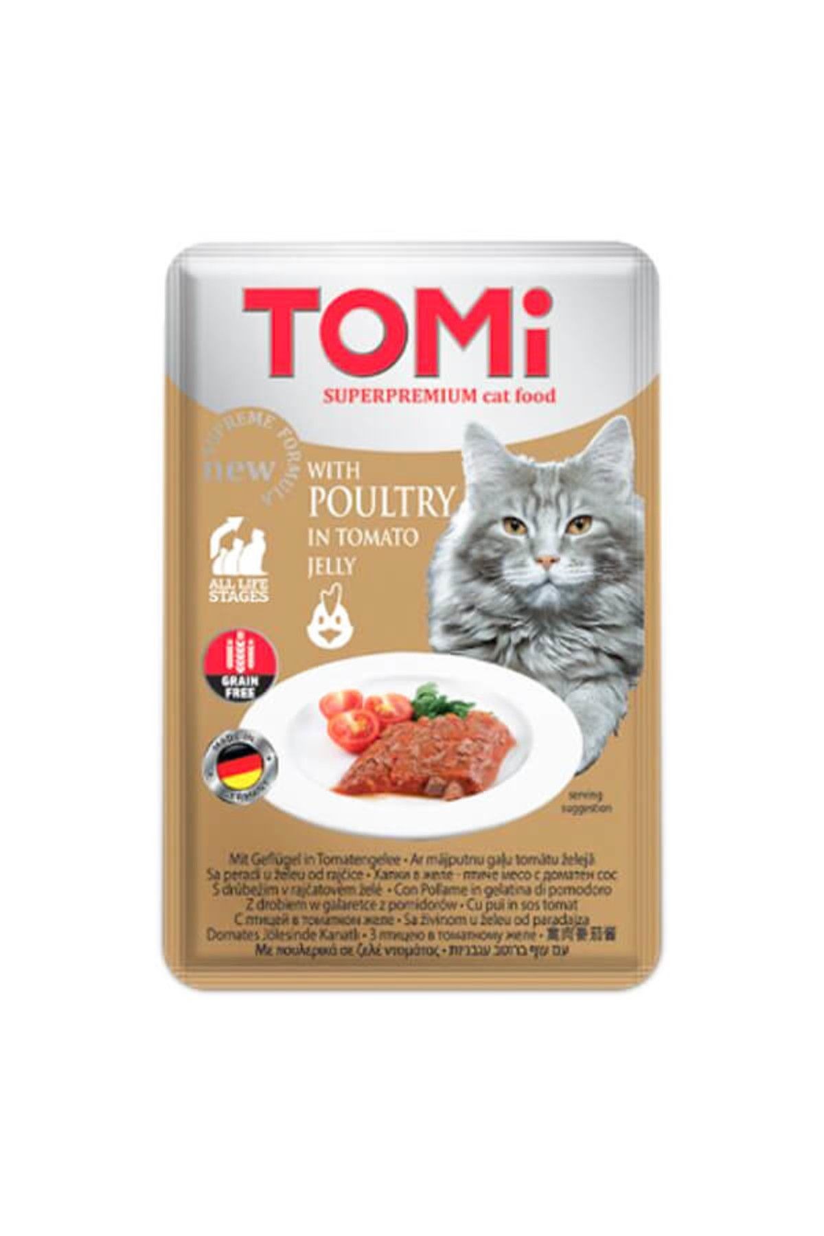 Tavuklu ve Domatesli Tahılsız Pouch Kedi Konservesi 100gr