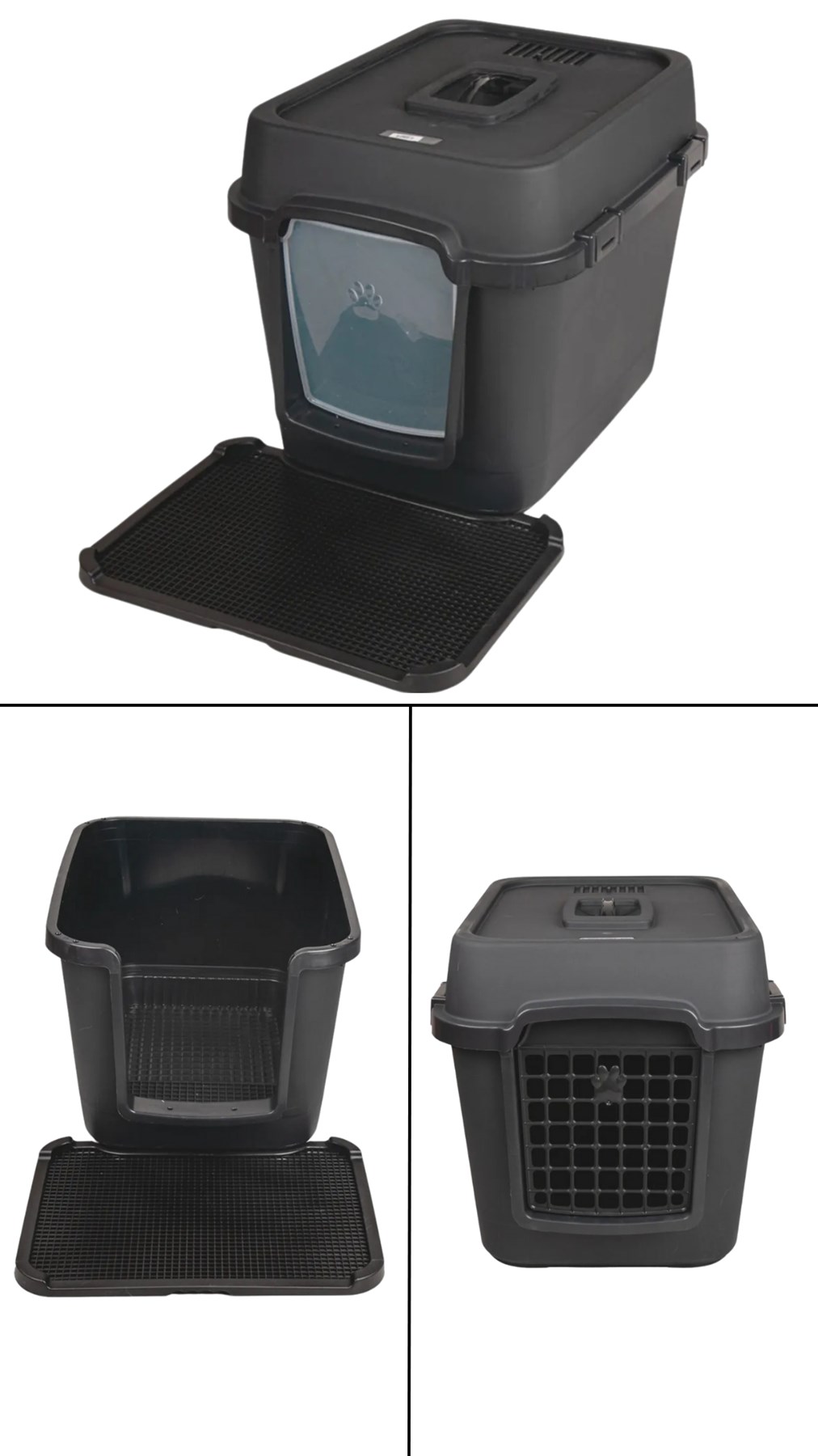 Alfa XXL 3 Fonksiyonlu Ultra Lüx Kapalı Kedi Tuvaleti ve Kedi , Köpek Taşıma Çantası 67 x 52 x 51 Cm