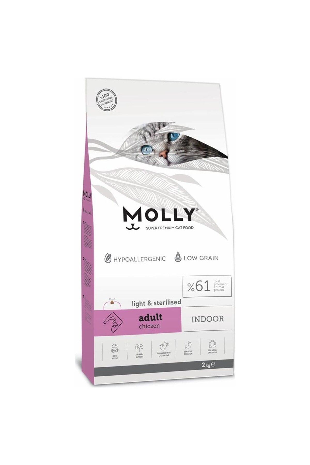 Düşük Tahıllı Hipoalerjenik Tavuklu Kısırlaştırılmış Yetişkin Kedi Maması 2 kg
