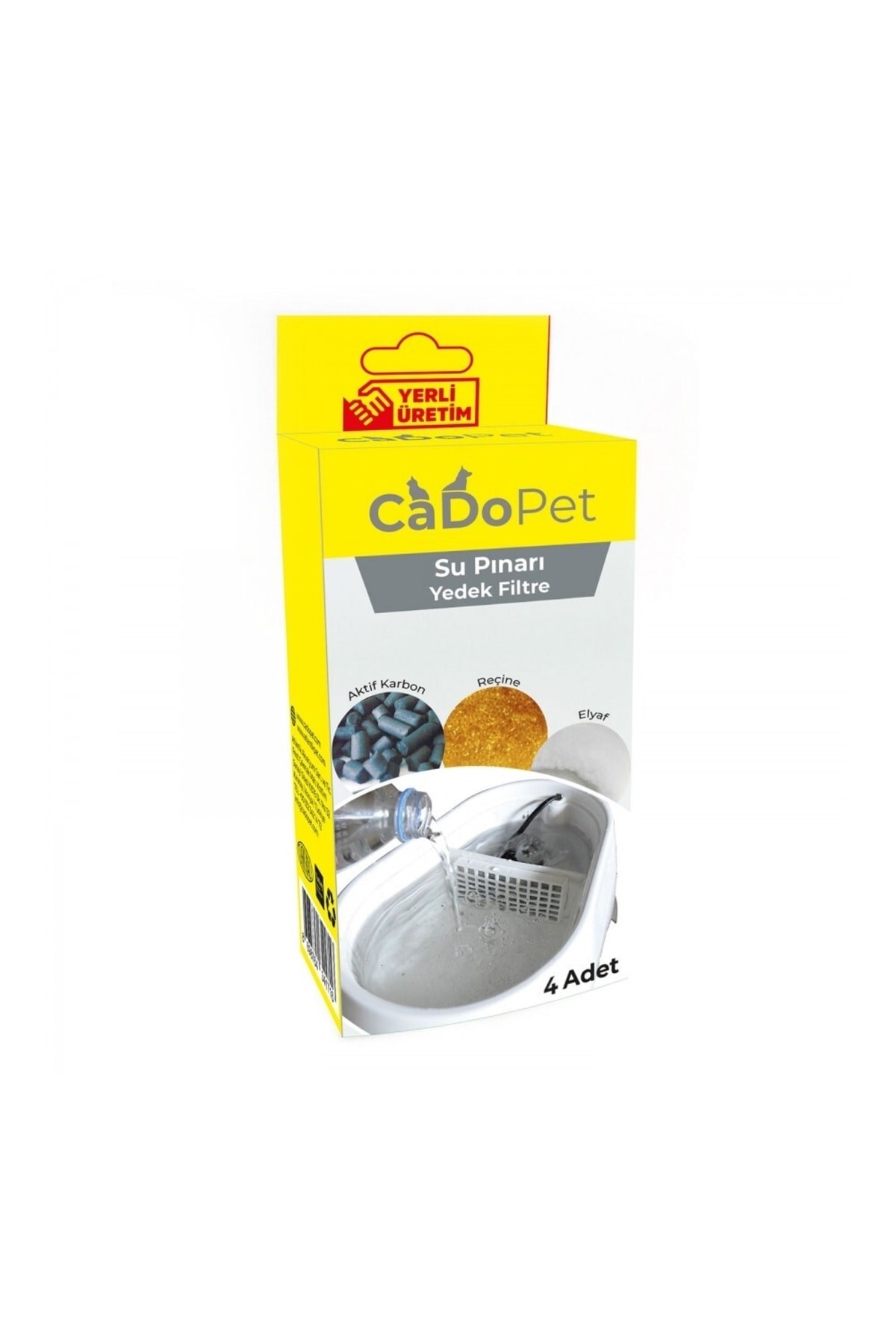 Cado Pet Su Pınarı Yedek Kartuş Filtre 3 Lü Paket