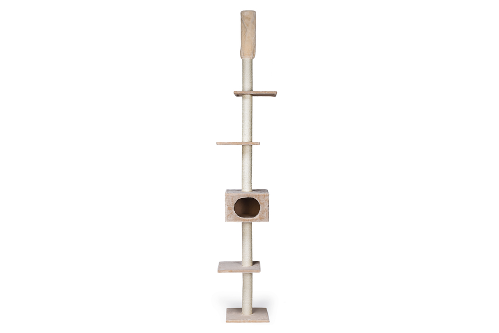 Karlıe Tırmalama Ağacı Bej 35x35x263