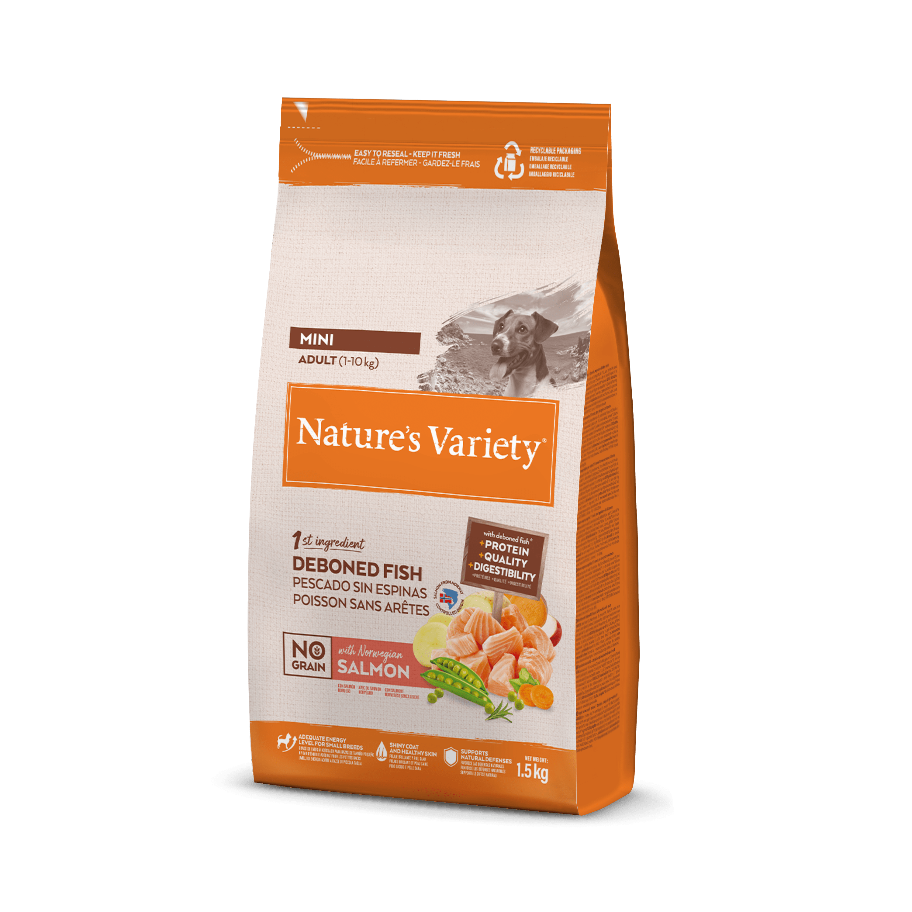 N.v. Dog No Graın Mını Adult Salmon 1,5kg