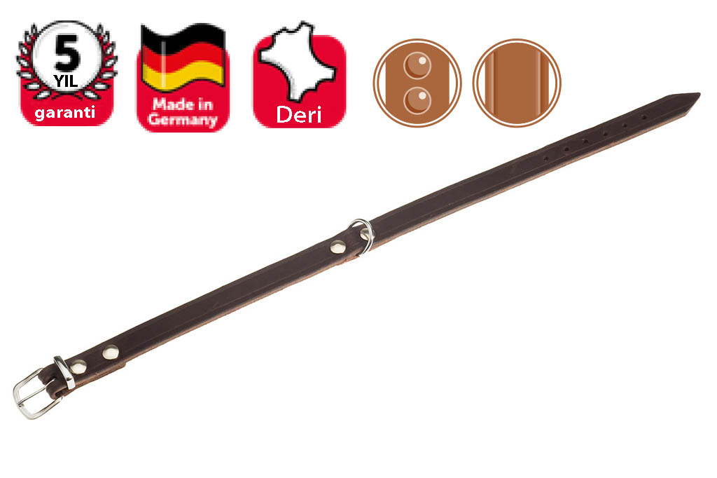 Karlıe Deri Boyun Tasma 57cm-20mm K.rengi