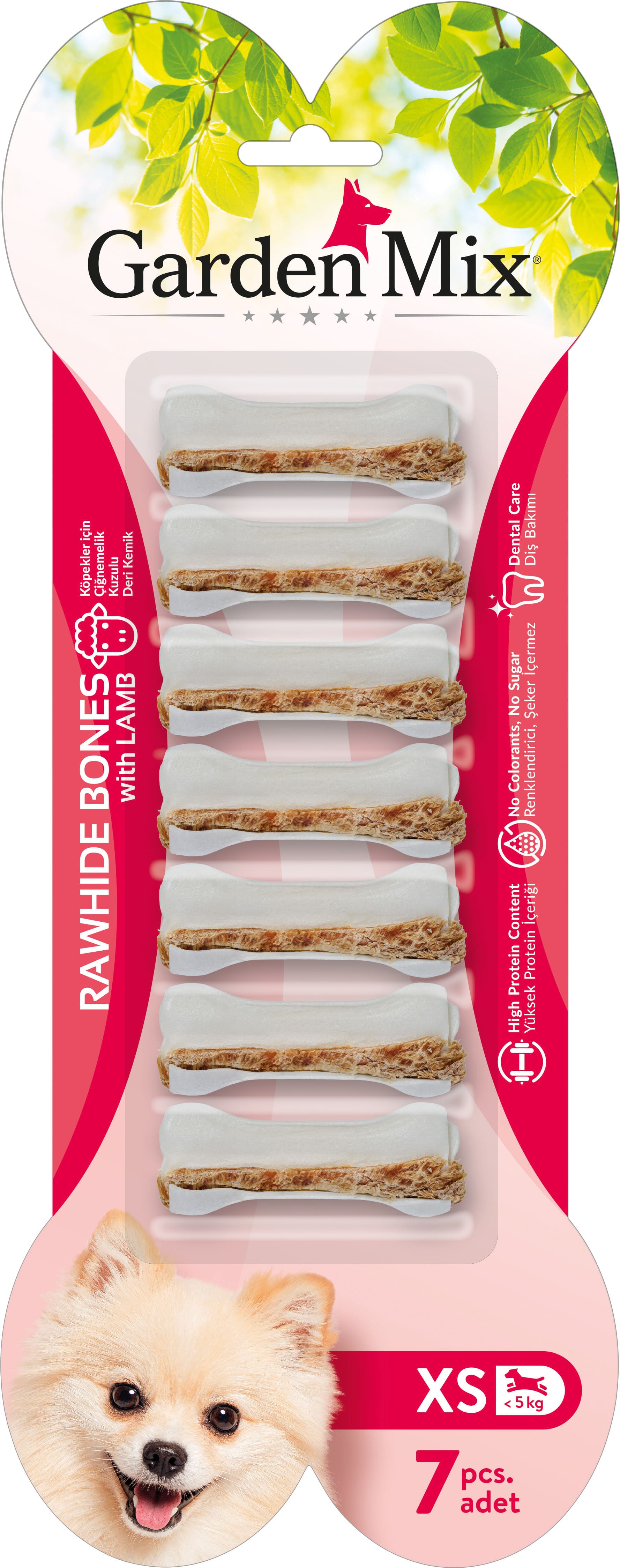 Garden Mıx Kuzulu Kemik 7'li Xs 6.3 Cm