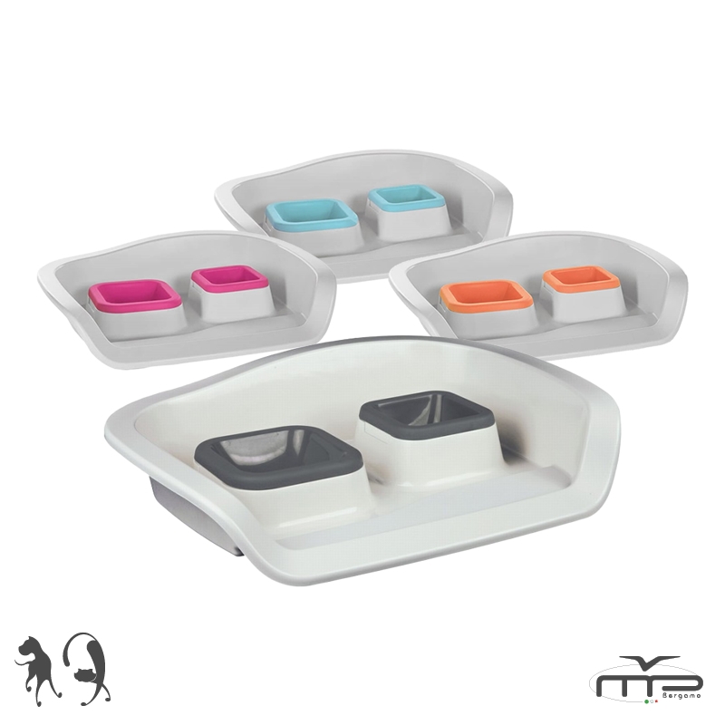 Mp Bergamo Nembo Sıçratmayan 0,3+0,25lt Mama Su Kabı