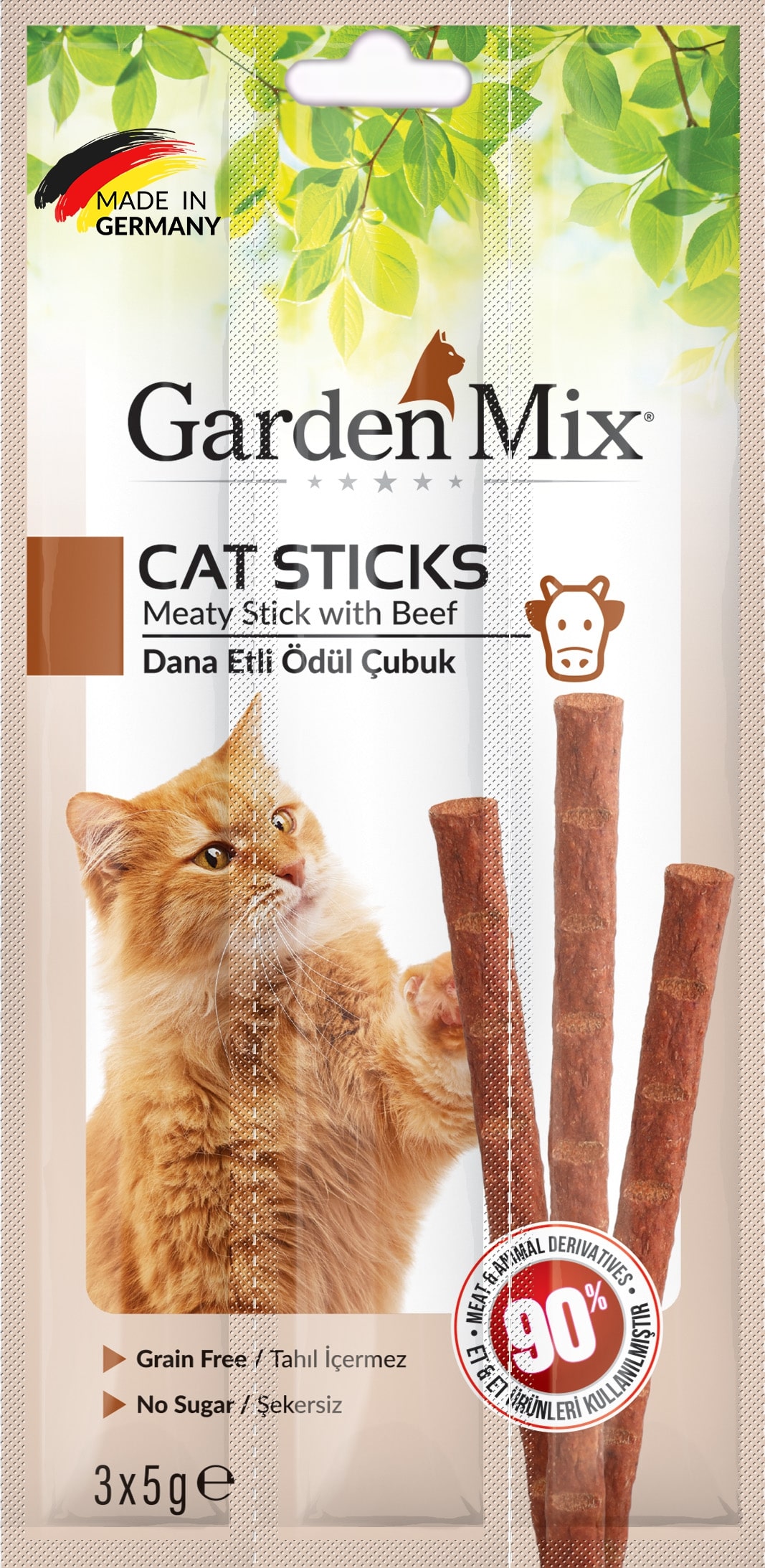 Gardenmix Dana Etli Kedi Stick Ödül 3*5g 50‘li