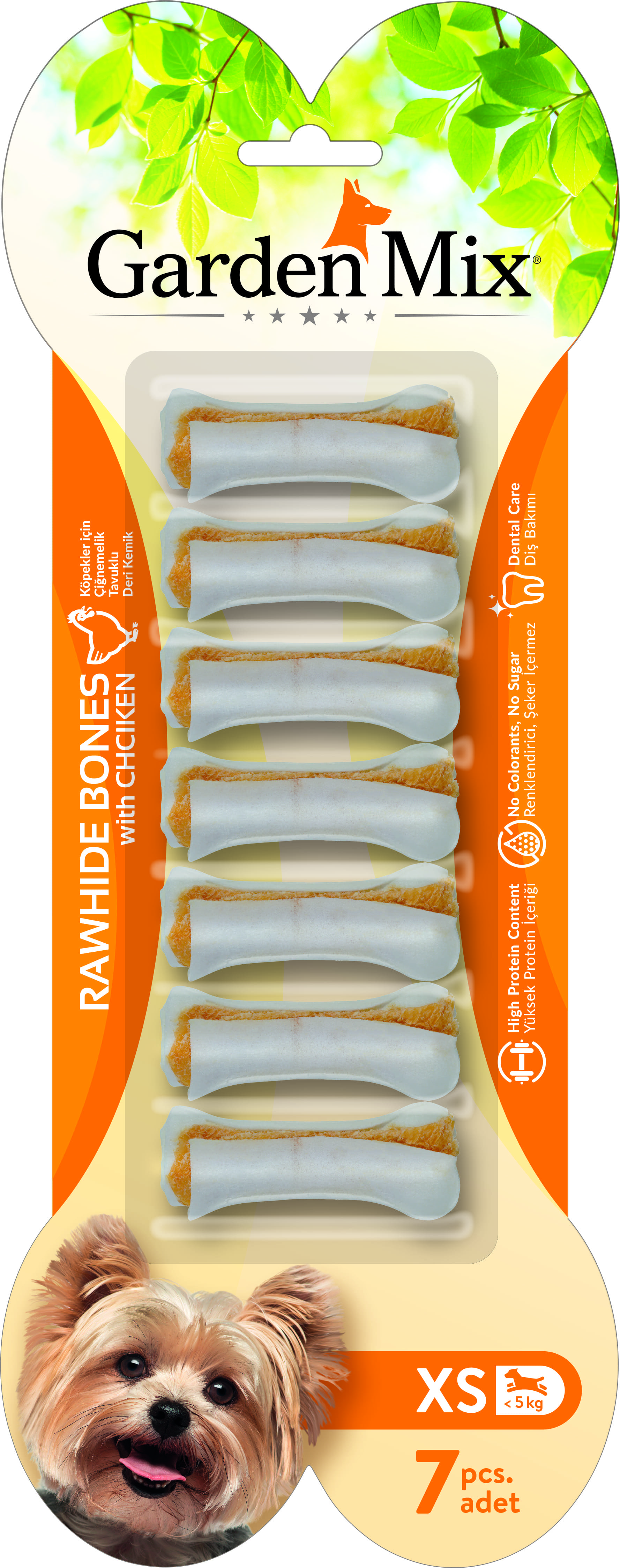 Garden Mıx Tavuklu Kemik 7'li Xs 6.3 Cm