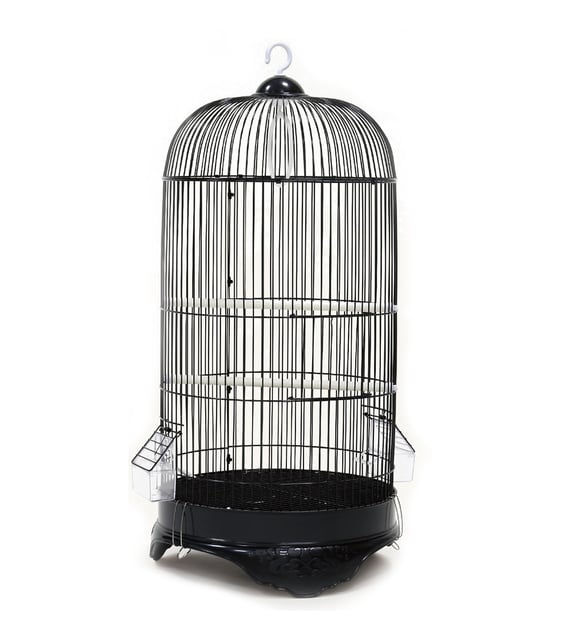 Dayang Silindir Kafes 33,3x33,3x70cm Siyah