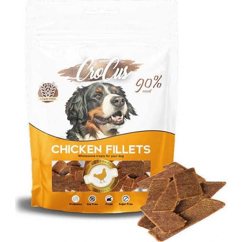Crocus Fıllets Tavuklu Tahılsız Köpek Ödülü 80 Gr