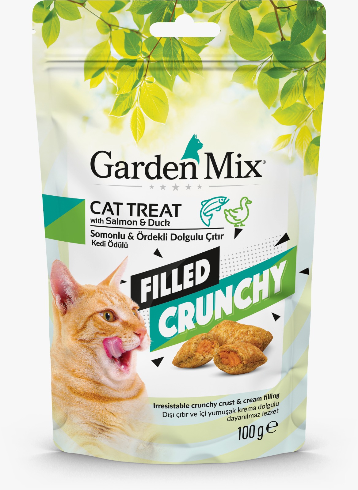 Gardenmix Somonlu Ve Ördekli İçi Dolgulu Kedi Ödülü 100 Gr